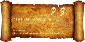 Pieller Zomilla névjegykártya